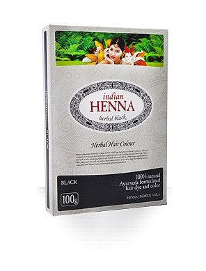 Indian Henna matu krāsa Black (melna), 100g