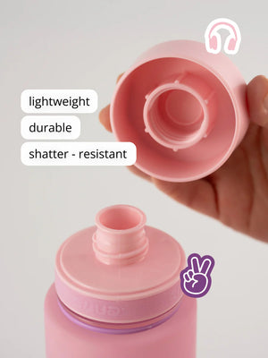 Equa BPA FREE ūdens pudele bērniem ar 30 uzlīmēm Icon, 600ml - Lavandas ekoveikals internetā