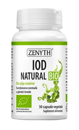 Zenyth BIO uztura bagātinātājs Jods no jūras aļģēm, 30kaps.