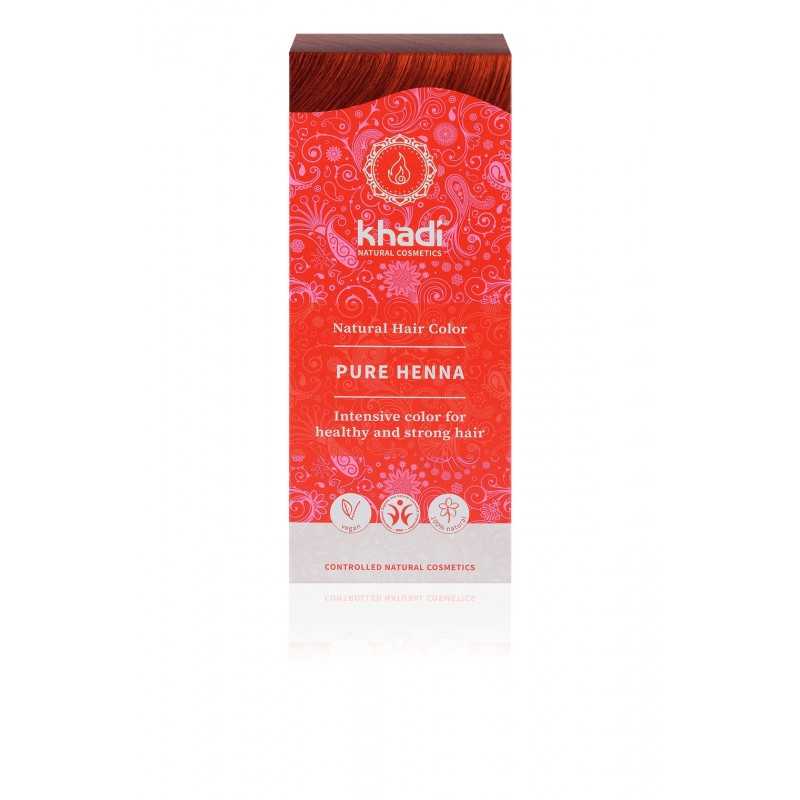 Khadi augu izcelsmes matu krāsa "Pure Henna Red", 100g
