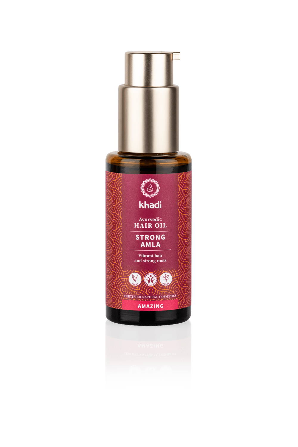 Khadi ājurvēdiska spēcinoša eļļa matu kopšanai "Strong Amla", 50ml