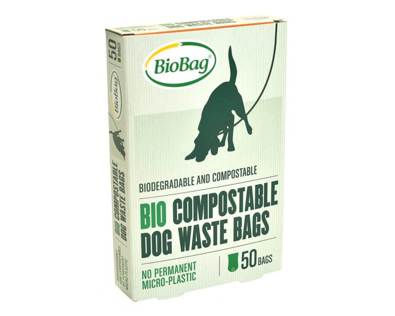 BioBag biomateriālu atkritumu maisi suņu izkārnījumu savākšanai (bloks), 50gb.