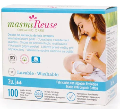 Masmi atkārtoti lietojamie krūštura ieliktnīši barojošām māmiņām, 2gb