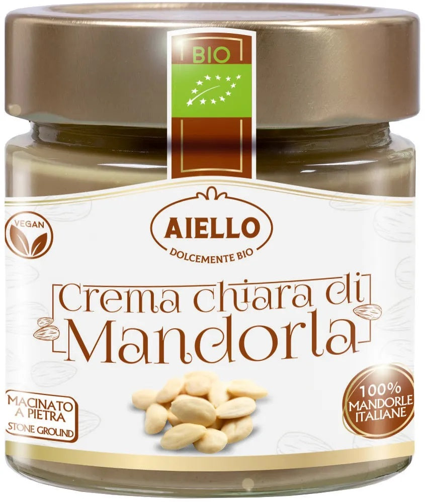 Aiello BIO mandeļu riekstu sviests bez miziņām, 200g