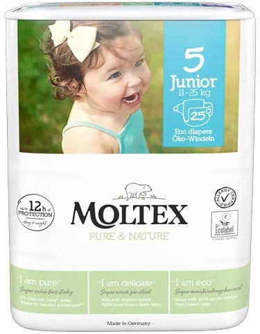 Moltex eko autiņbiksītes mazuļiem Junior 11 - 25 kg, 25gb.