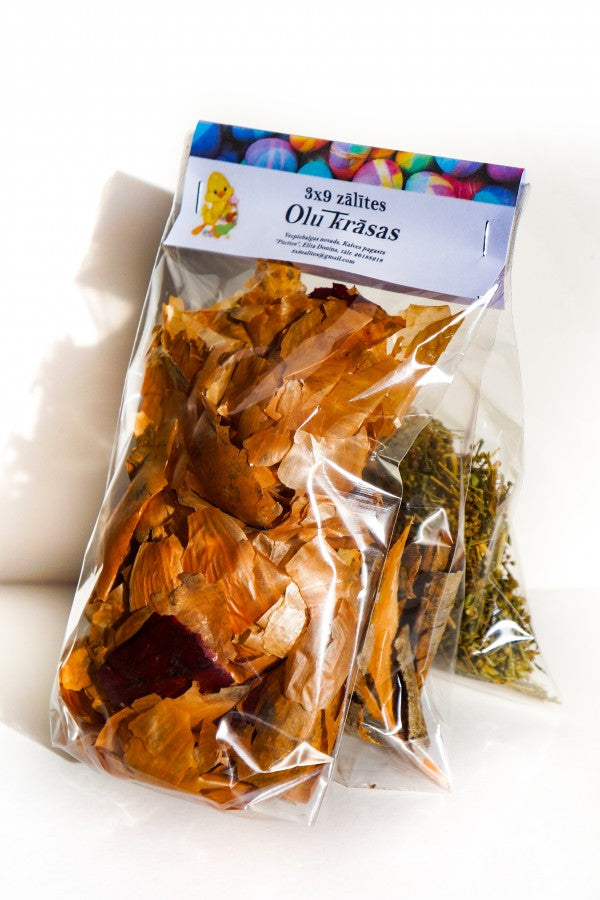 3x9 Zālītes dabīgas olu krāsas, 3 krāsas