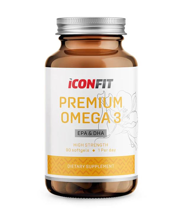 ICONFIT uztura bagātinātājs PREMIUM OMEGA 3, 90 kaps.