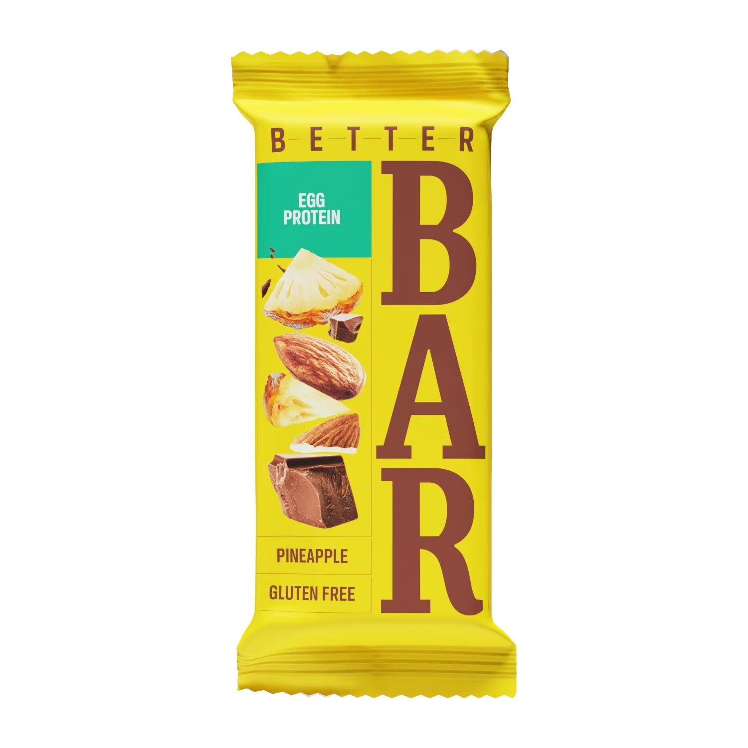 Better bezglutēna batoniņš ar olu proteīnu un ananāsiem, 45g