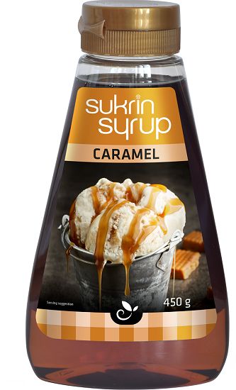 Sukrin Syrup Caramel dabīgs sīrupa veida saldinātājs bez cukura, 450g
