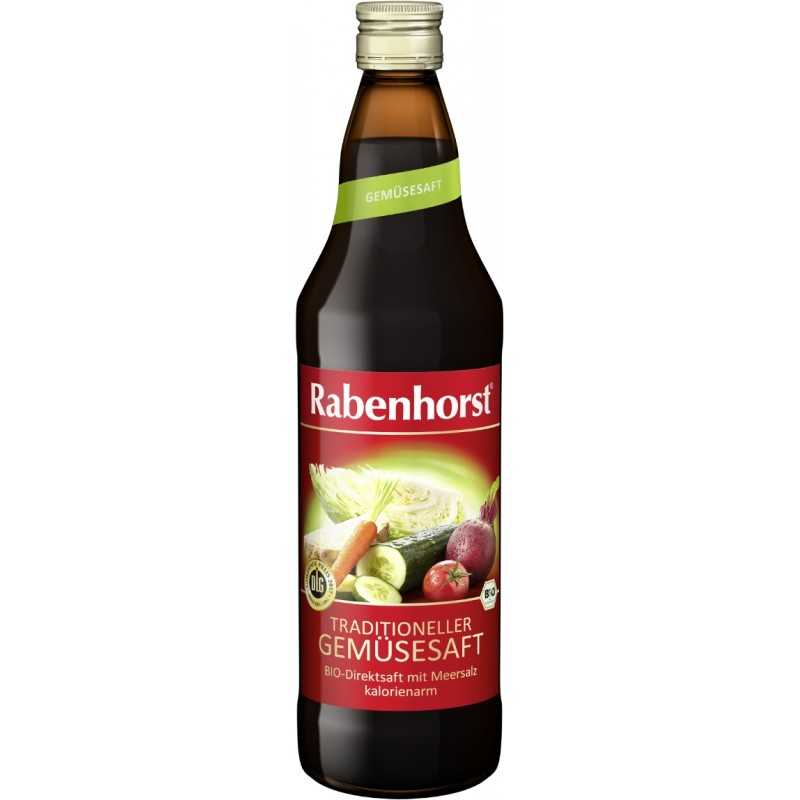 Rabenhorst BIO tradicionāla dārzeņu sula ar jūras sāli, 750ml