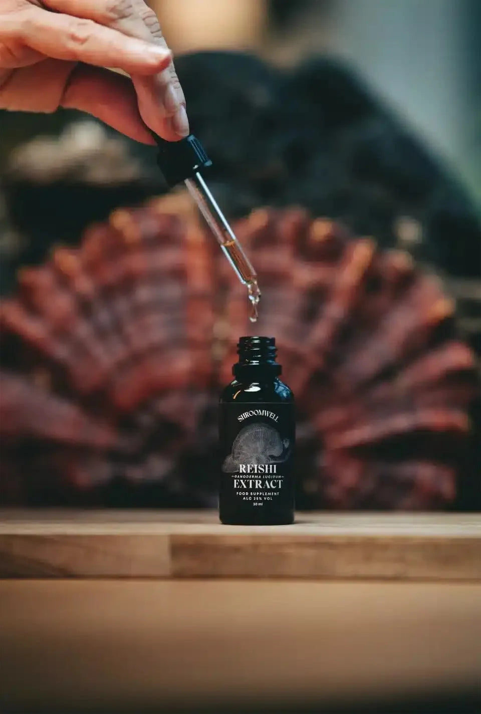 Shroomwell BIO uztura bagātinātājs Reiši sēnes Ganoderma lucidum ekstrakts, 30ml