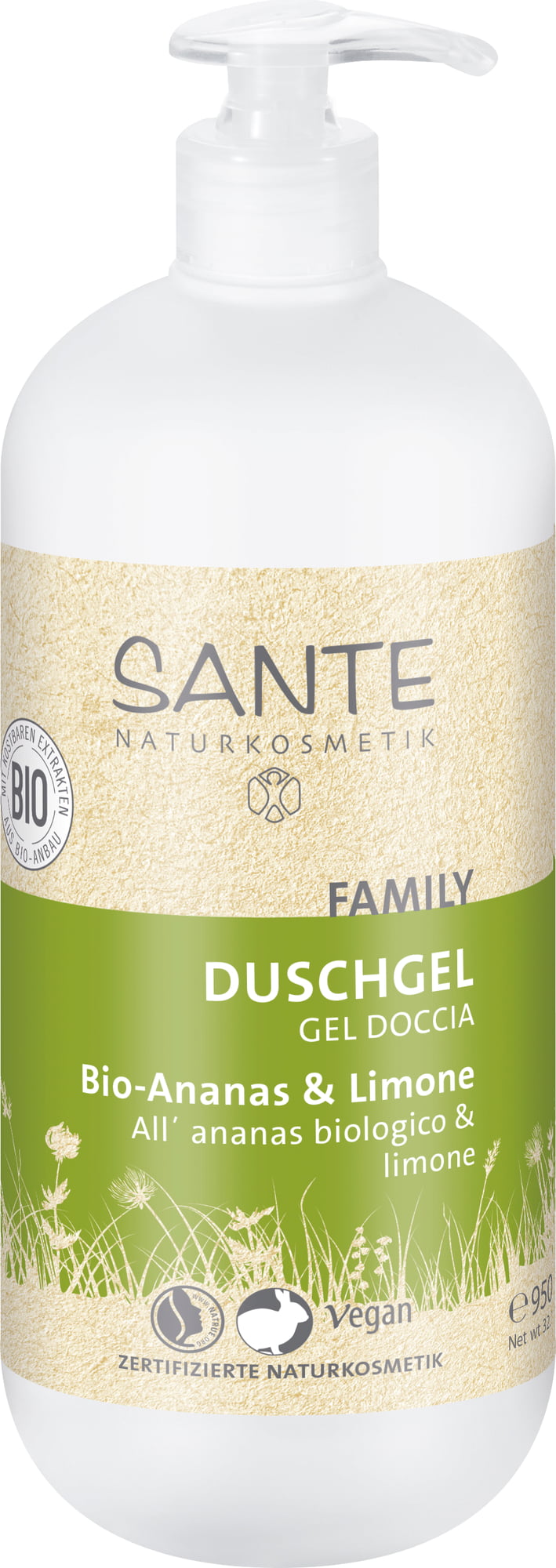 Sante Family dušas želeja ar ananāsu un citronu, 500ml