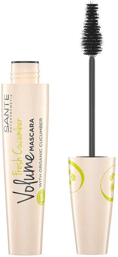 Sante skropstu tuša apjomu palielinoša un atsvaidzinoša "Fresh Cucumber Volume", melna, 12ml