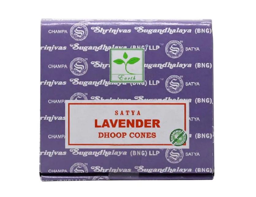 Satya smaržkociņi / konusi Lavender, 12gb.