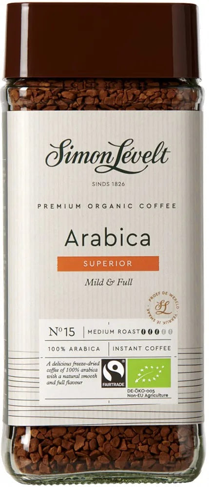 Simon Levelt BIO šķīstošā kafija Arabica, 100g