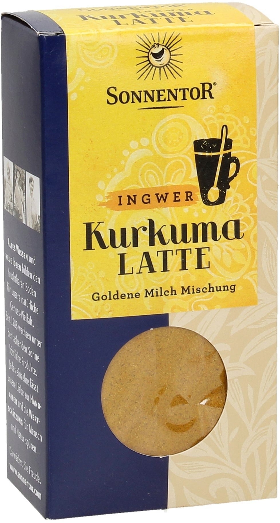Sonnentor BIO kurkumas latte ar ingveru, 60g
