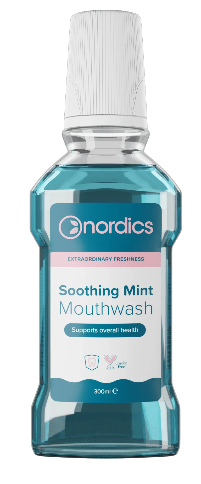 Nordics mutes skalošanas līdzeklis Soothing Mint, 300ml