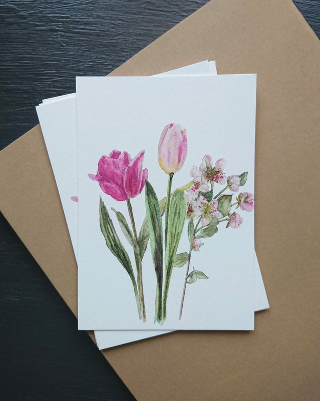 Mydesignpictures kartīte 10*7 cm Spring Flowers