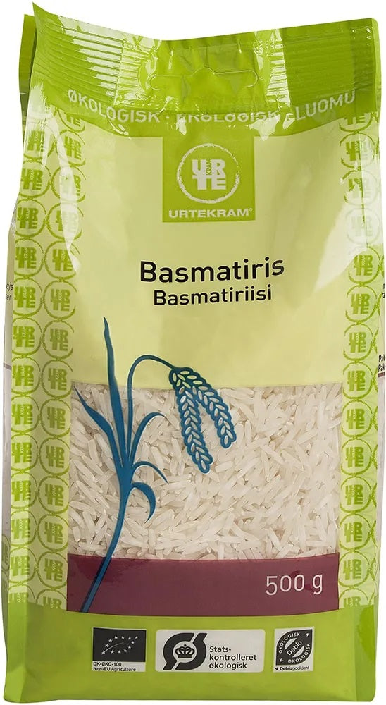 Urtekram Food BIO baltie basmati rīsi, 500g