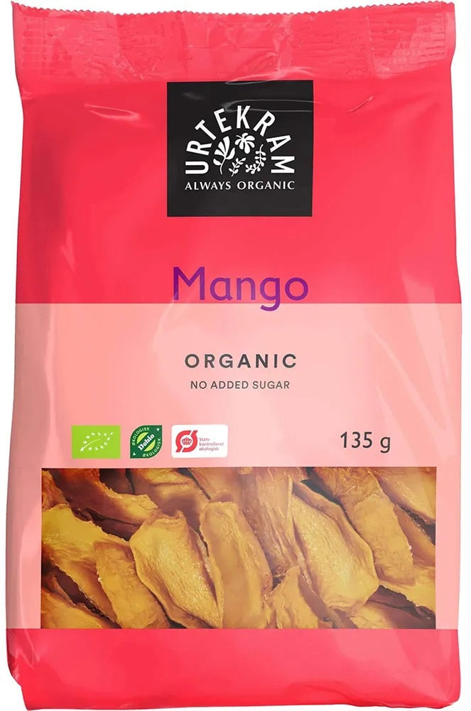 Urtekram Food BIO žāvētas mango šķēlītes, 135g