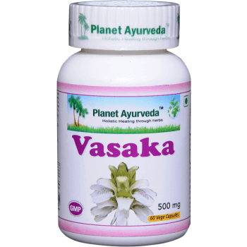 Planet Ayurveda uztura bagātinātājs Vasaka (Indijas riekstkoks), 60kaps.