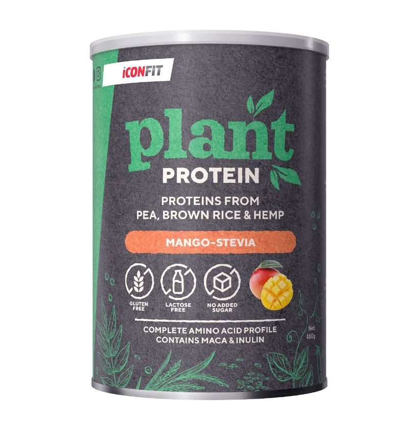 ICONFIT augu proteīns ar mango un stēviju, 480g