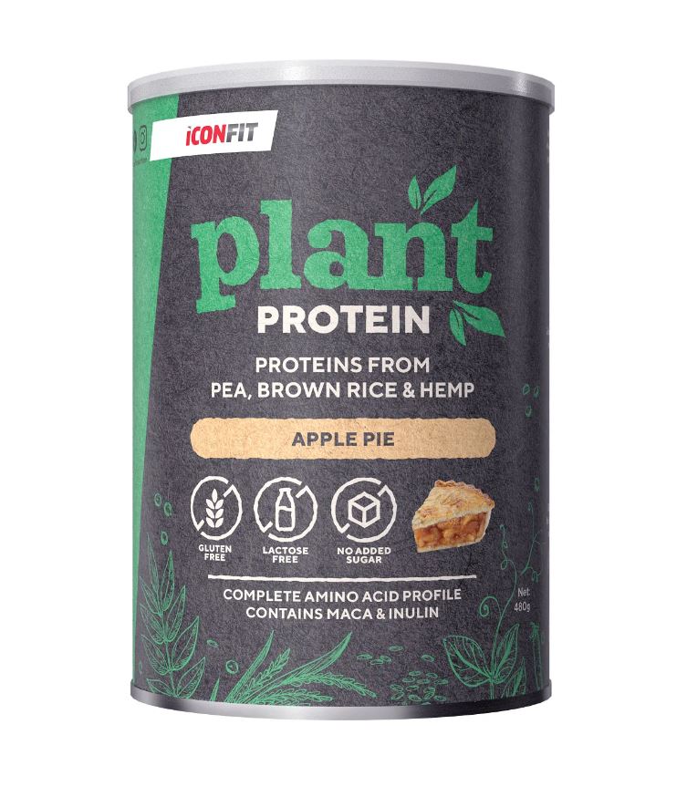 ICONFIT augu proteīns ar ābolu pīrāga garšu, 480g