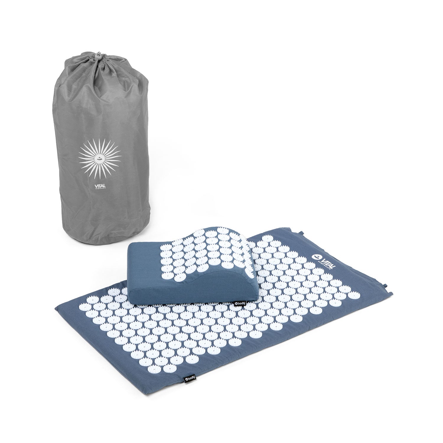 Bodynova akupresūras masāžas paklājs + spilvens Vital B, 74x44cm