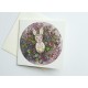 Mydesignpictures atverama kartīte 13*13 cm Baby Bunny in Flowers