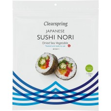 Clearspring jūraszāļu lapas Sushi Nori, 7gb.