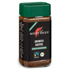 Mount Hagen BIO šķīstošā kafija bez kofeīna Arabica, 100g