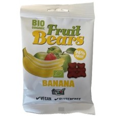 Frugi BIO želejas lācīši ar banānu garšu, bez pievienota cukura, 50g