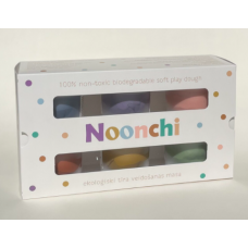 Noonchi Soft Play Dough modelēšanas masa (plastilīns), 6 krāsu komplekts Nr.3, 6x100g